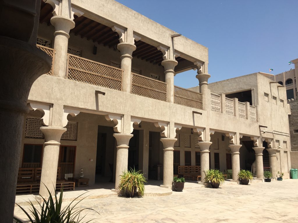Dubai Old Town museum courtyard
