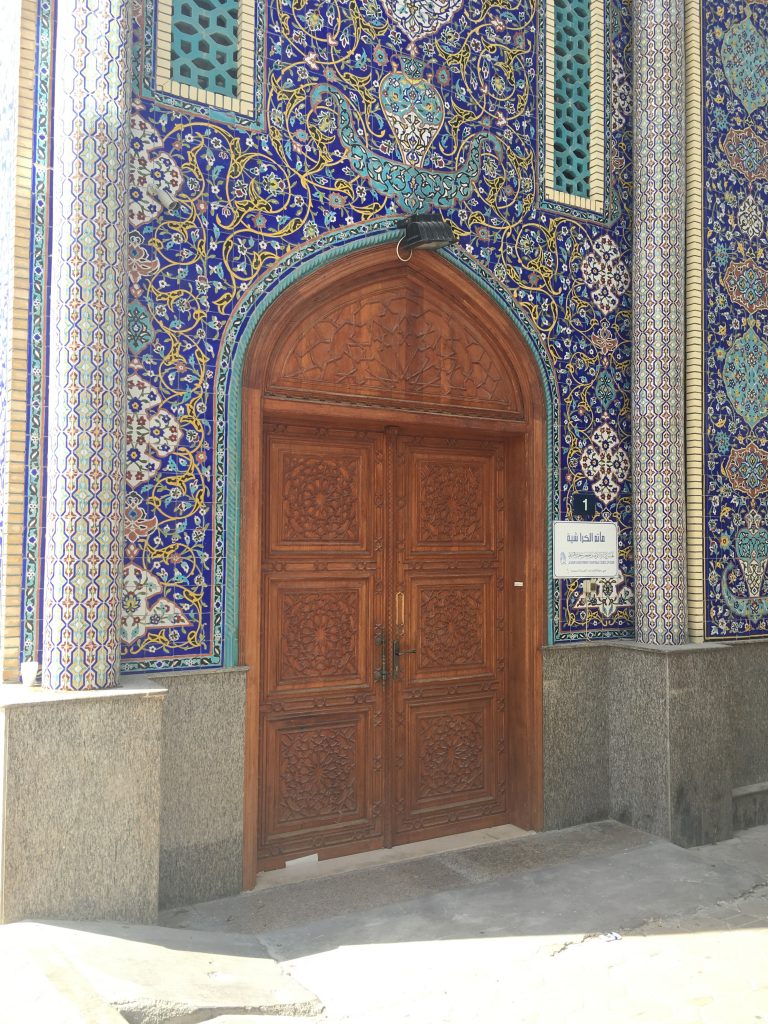 Dubai Old Town mosque decorative entrance door
